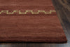 Rizzy Mojave MV3160 Rust Area Rug Edge Shot