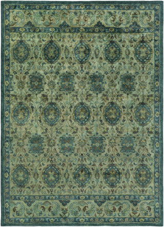 Surya Mykonos MYK-5000 Teal Hand Tufted Area Rug 8' X 11'