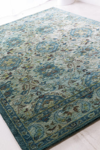 Surya Mykonos MYK-5000 Teal Hand Tufted Area Rug 