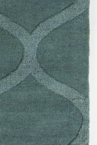 Chandra Mystica MYS-29801 Teal Area Rug Close Up