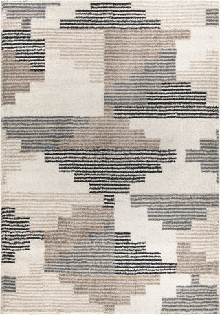 Orian Rugs Mystical Deco Blocks Muted Blue Area Rug by Palmetto Living main image