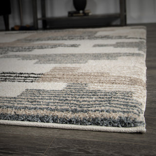 Orian Rugs Mystical Deco Blocks Muted Blue Area Rug by Palmetto Living 