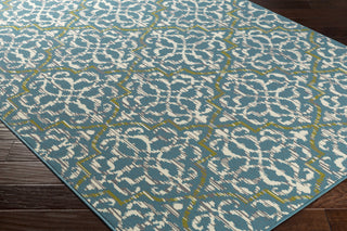 Artistic Weavers Myrtle Rio Turquoise/Ivory Area Rug Corner Shot