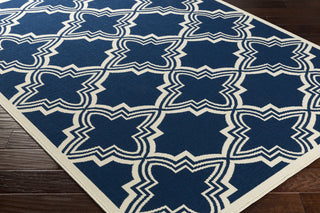 Artistic Weavers Myrtle Honolulu Navy Blue/Ivory Area Rug Corner Shot