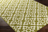 Artistic Weavers Myrtle Nice Lime Green/Ivory Area Rug Corner Shot