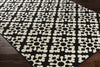Artistic Weavers Myrtle Nice Onyx Black/Ivory Area Rug Corner Shot