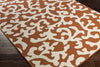 Artistic Weavers Myrtle Vancouver Bright Orange/Ivory Area Rug Corner Shot