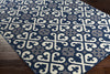 Artistic Weavers Myrtle Scarborough Navy Blue/Gray Area Rug Corner Shot