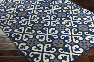 Artistic Weavers Myrtle Scarborough Navy Blue/Gray Area Rug Corner Shot