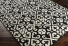 Artistic Weavers Myrtle Scarborough Onyx Black/Ivory Area Rug Corner Shot
