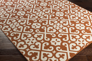 Artistic Weavers Myrtle Scarborough Bright Orange/Ivory Area Rug Corner Shot