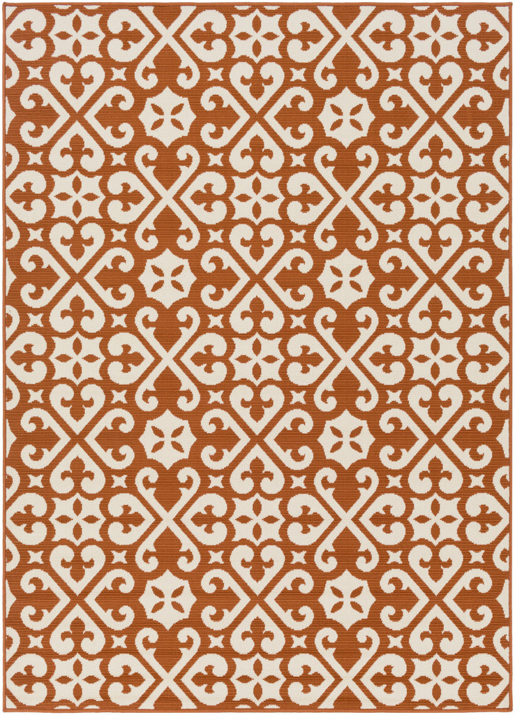 Artistic Weavers Myrtle Scarborough Bright Orange/Ivory Area Rug main image