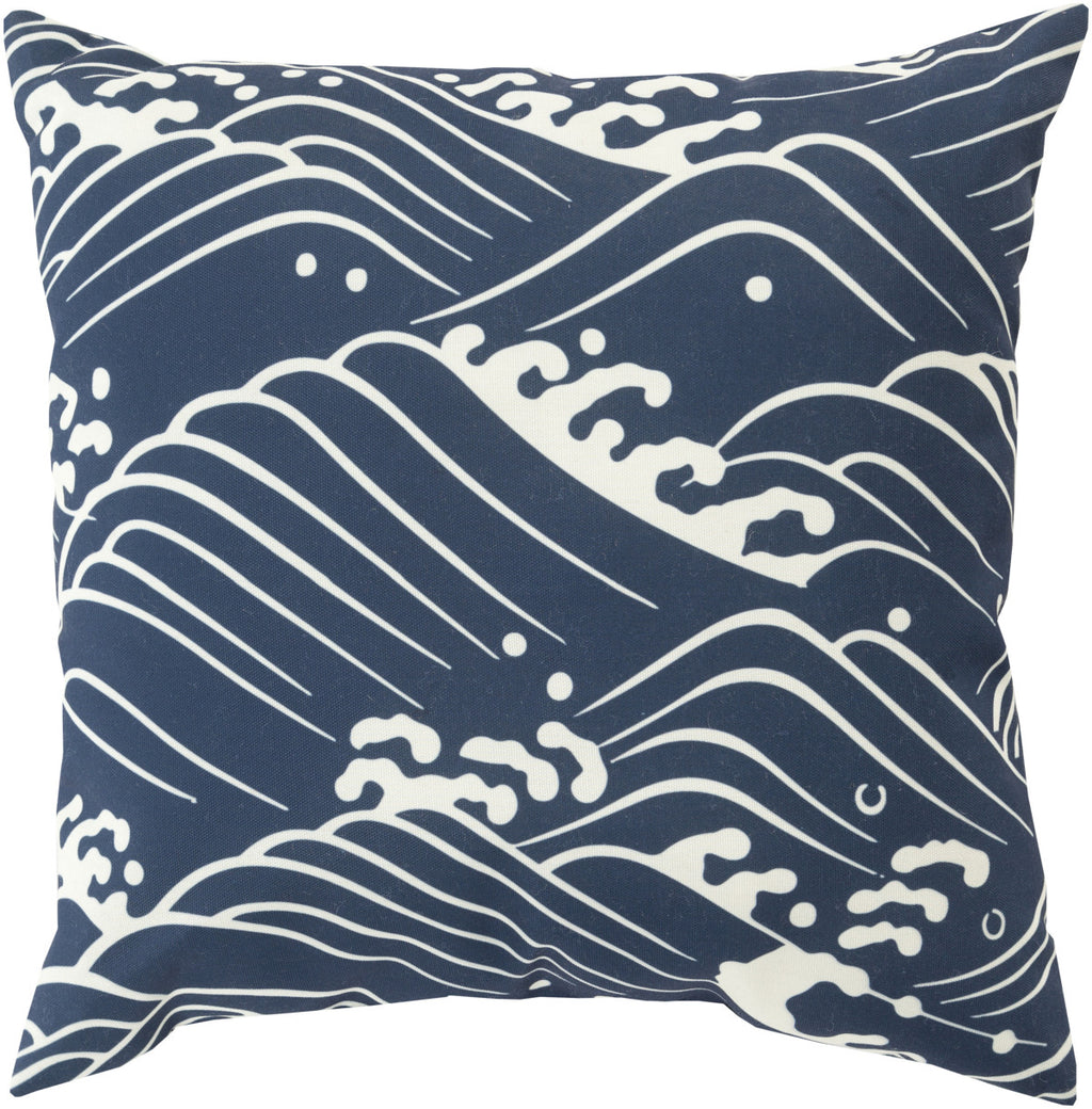 Surya Mizu Waves of Grace MZ-002 Pillow 20 X 20 X 5 Poly filled