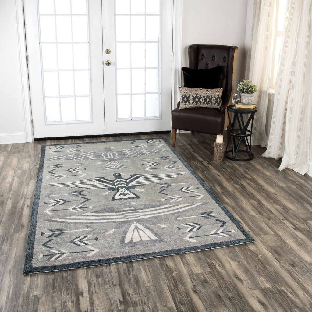 Rizzy Mesa MZ164B Gray Area Rug  Feature