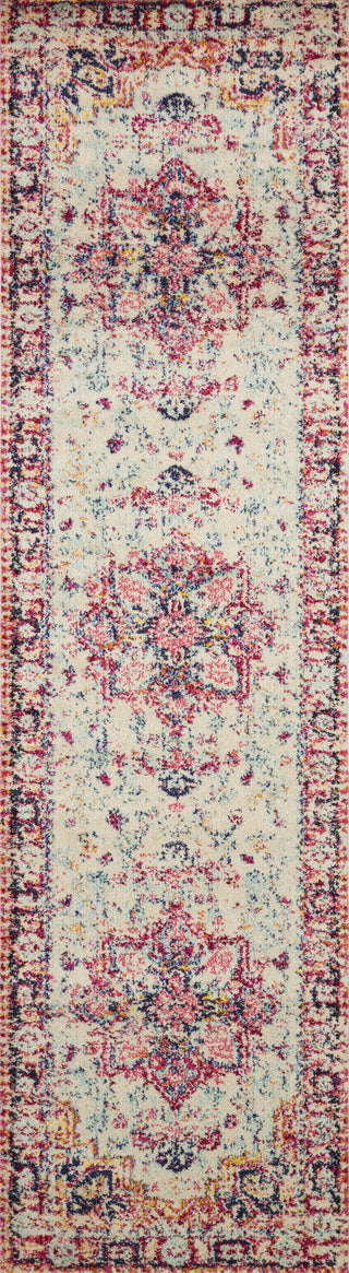 Loloi II Nadia NN-02 Ivory/Fiesta Area Rug 2'2''x8' Runner