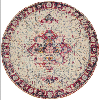 Loloi II Nadia NN-02 Ivory/Fiesta Area Rug 6'7''x 6'7'' Round