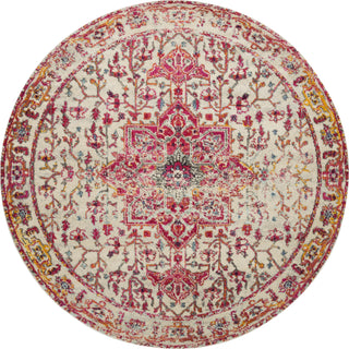 Loloi II Nadia NN-02 Ivory/Pink Area Rug 6'7''x 6'7'' Round