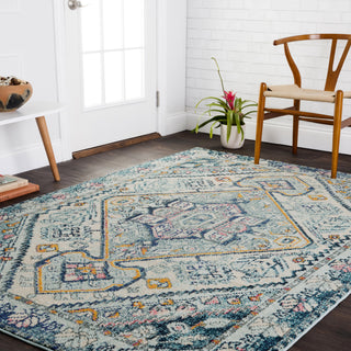 Loloi II Nadia NN-03 Aqua/Navy Area Rug Room Scene Featured