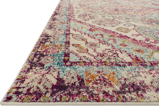 Loloi Nadia NN-03 Aqua/Pink Area Rug Corner Shot