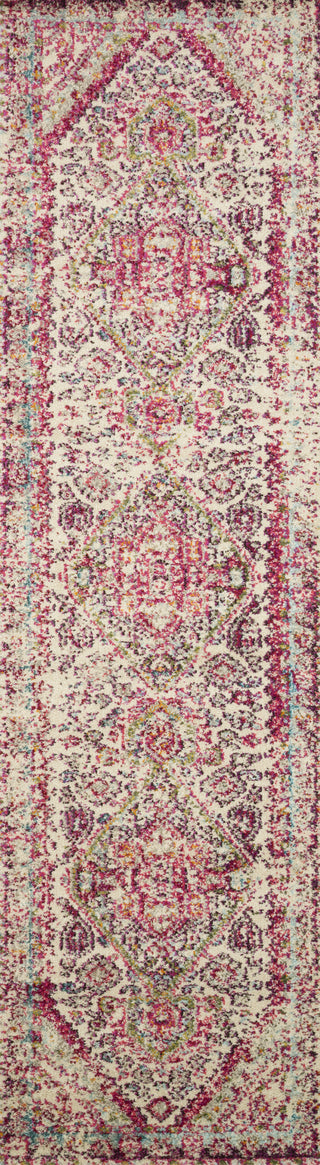 Loloi II Nadia NN-03 Aqua/Pink Area Rug 2'2''x8' Runner