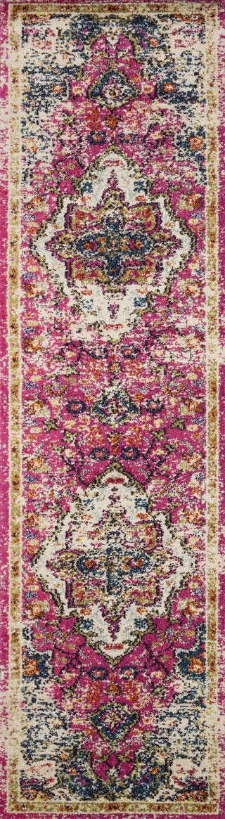 Loloi II Nadia NN-04 Pink/Midnight Area Rug 2'2''x8' Runner