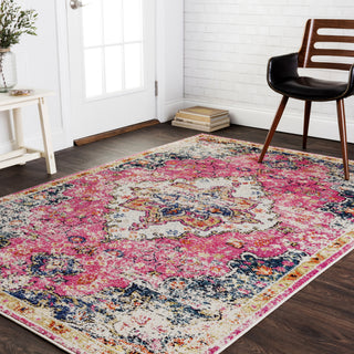 Loloi II Nadia NN-04 Pink/Midnight Area Rug Room Scene Featured