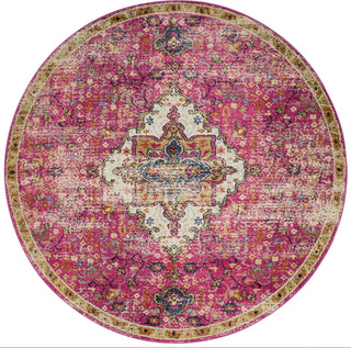 Loloi II Nadia NN-04 Pink/Midnight Area Rug 5'0''x5'0'' Round