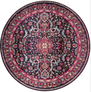 Loloi II Nadia NN-06 Midnight/Pink Area Rug 5'0''x5'0''