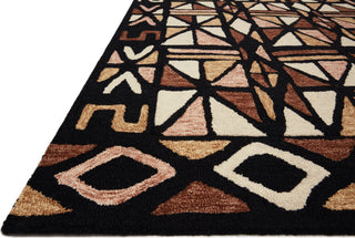 Loloi Nala NAL-05 Spice/Black Area Rug Corner