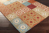 Surya Namada NAM-8003 Rust Hand Hooked Area Rug by Papilio 5x8 Corner