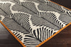 Surya Nantes NAN-8003 Black Hand Woven Area Rug by Florence de Dampierre 5x8 Corner