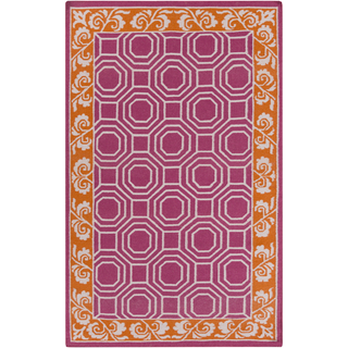 Surya Nantes NAN-8007 Magenta Area Rug by Florence de Dampierre 5' x 8'