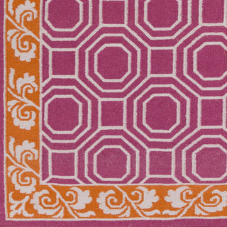 Surya Nantes NAN-8007 Magenta Hand Woven Area Rug by Florence de Dampierre Sample Swatch