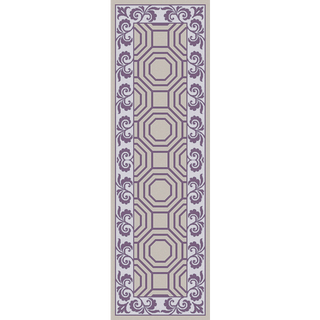 Surya Nantes NAN-8008 Violet Area Rug by Florence de Dampierre 2'6'' x 8' Runner