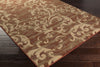 Surya Napa NAP-1009 Dark Brown Area Rug Corner Shot