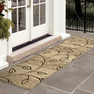 Orian Rugs Napa Stone-broke Beige Area Rug Room Scene Runner