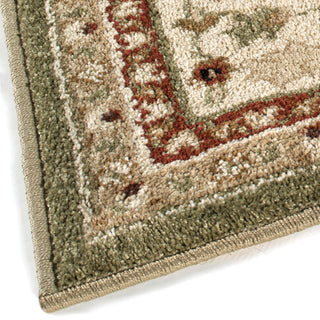 Orian Rugs Napa Shayd Green Area Rug Corner Shot