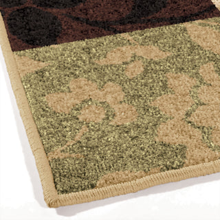 Orian Rugs Napa Floral Quilt Multi Area Rug Corner Shot