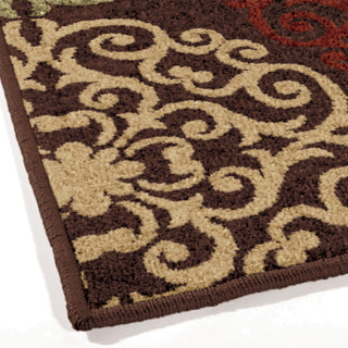 Orian Rugs Napa Harbridge Brown Area Rug Corner Shot