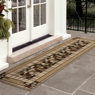 Orian Rugs Napa Dreco Beige Area Rug Room Scene Runner