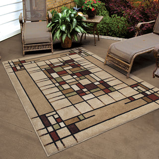 Orian Rugs Napa Dreco Beige Area Rug Room Scene Feature