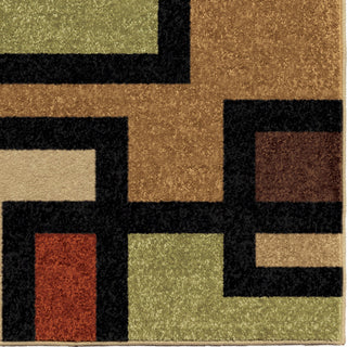 Orian Rugs Napa Blended Blocks Multi Area Rug Close Up