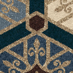 Orian Rugs Napa Pandu Blue Area Rug Swatch