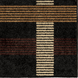 Orian Rugs Napa Arrowood Black Area Rug Close Up