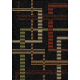 Orian Rugs Napa Arrowood Black Area Rug main image