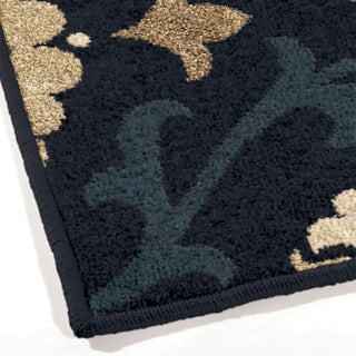 Orian Rugs Napa Indio Blue Area Rug Corner Shot