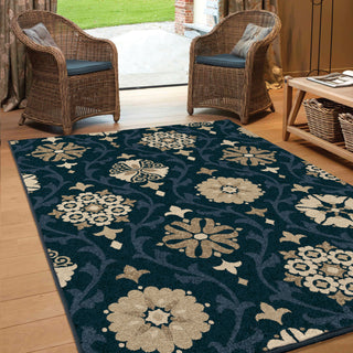 Orian Rugs Napa Indio Blue Area Rug Room Scene Feature