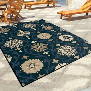 Orian Rugs Napa Indio Blue Area Rug Room Scene