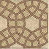 Orian Rugs Napa Chainlink Fence Beige Area Rug Close Up