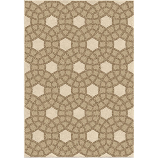 Orian Rugs Napa Chainlink Fence Beige Area Rug main image